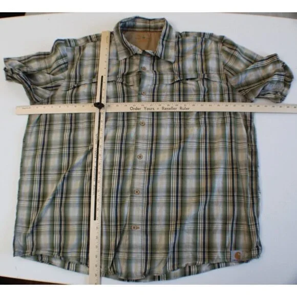 Carhartt Force Relaxed Fit Button Down Shirt Men's Size 2XL - Picture 3 of 4
